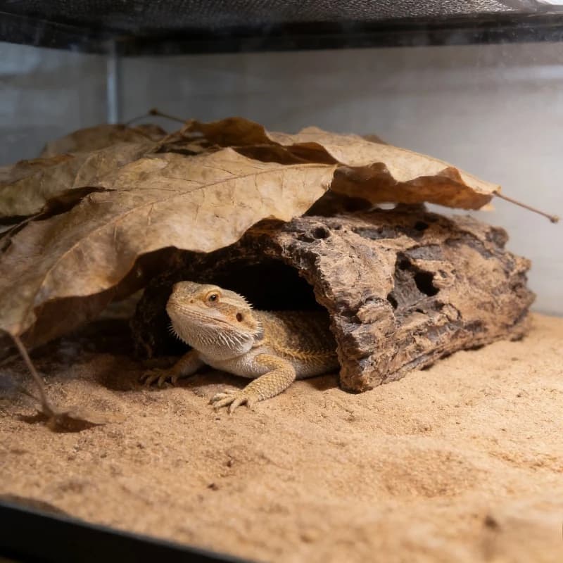 Textured Cement Reptile Hideout - alternate view